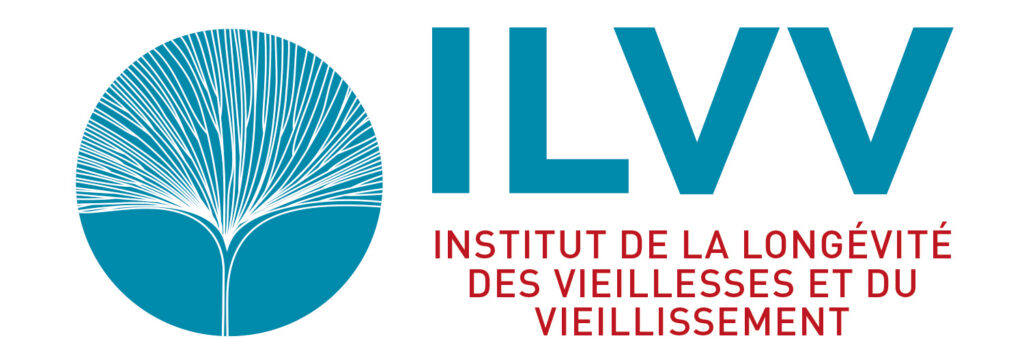 Logo d'ILVV (Institut de la longévité, des vieillesses et du vieillissement : logo bleu représentant un arbre sans feuilles.