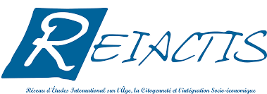 Logo REACTIS - Réseau d’Études International sur l'Age, la Citoyenneté et l'intégration Socio-économique.