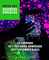 1ère de couverture de la Revue des sciences sociales, avec le titre "La fabrique de l'inclusion numérique des personnes âgées"
