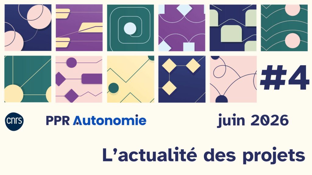 Image d'illustration rassemblant l'ensemble des pictogrammes des projets financés par le PPR Autonomie. Logo PPR Autonomie. Texte : #4, Juin 2026, l'actualité des projets.
